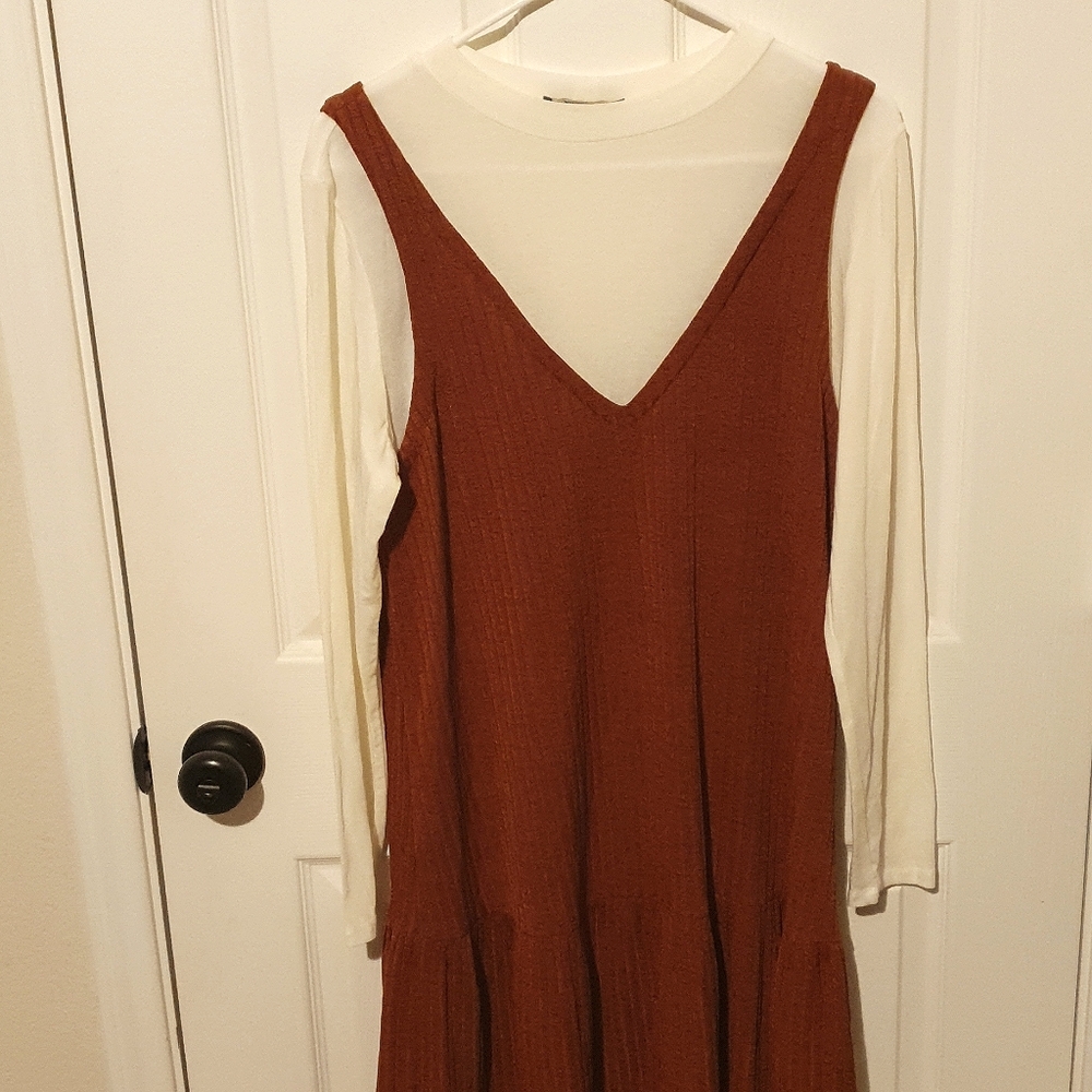 White Long Sleeve Dress
